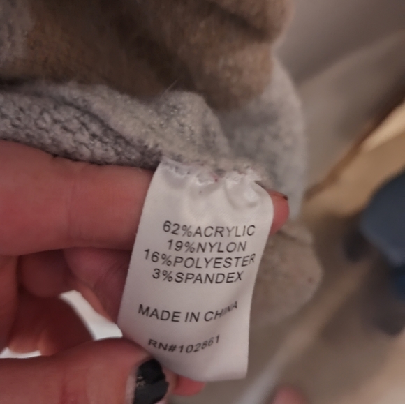 Dor Dor Sweater Cardigan Size L Striped - Picture 3 of 3